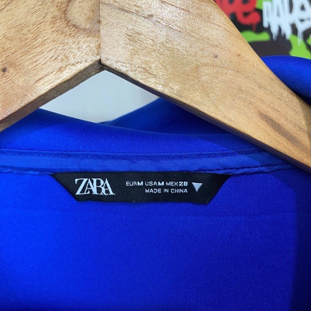 Zara blue neoprene jacket